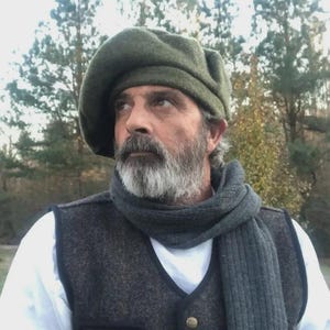 Traditional Army Green Wool Scot Bonnet Scottish Highlander Tam Hat Kilt Beret