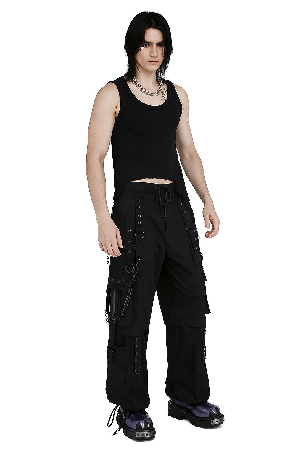 Full Black Gothic Bondage Tripp Baggy Pant Punk Rock Dead Threads
