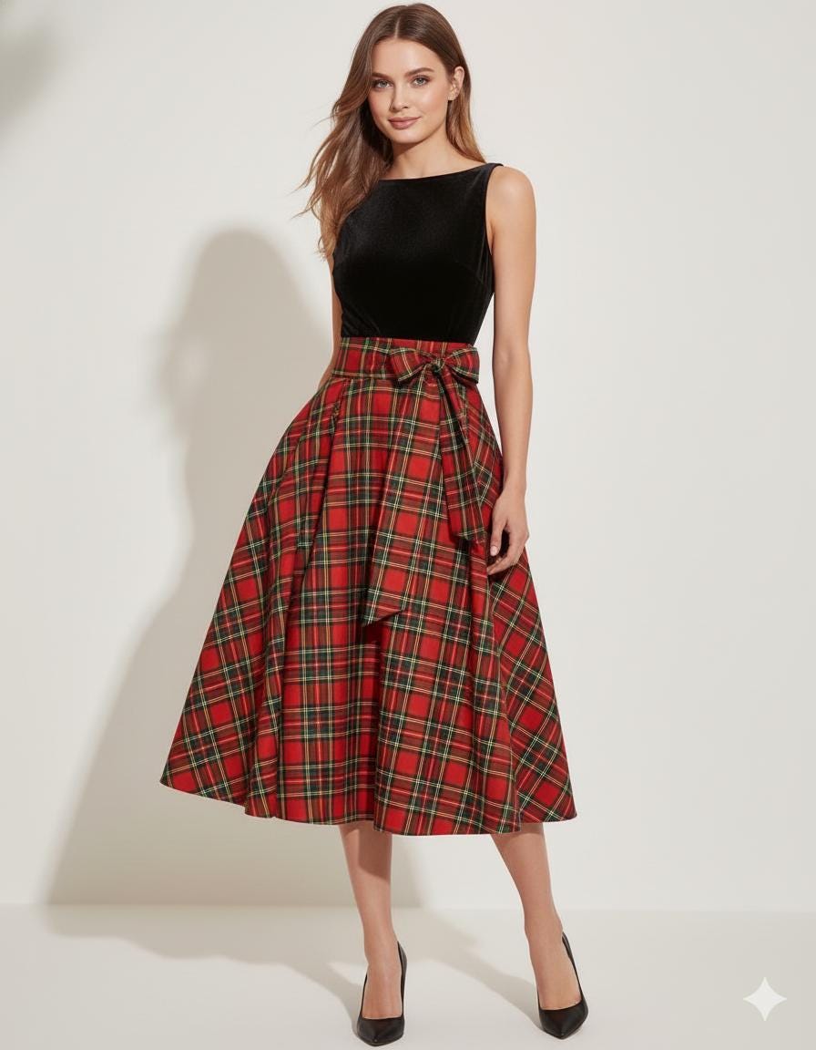 Tartan Dress Women - Etsy