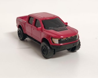 Llavero Ford F 150 Raptor, juguete en miniatura de fundición a presión, llavero para llaves de coche, regalo para entusiastas de los coches, llavero Raptor, accesorios, réplica a escala 1:64