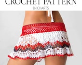 Patron de jupe au crochet PDF avec graphiques, DIY pour robe de mariée sur la plage, Jupe d'été au crochet personnalisable, jupe de plage, Débutant-intermédiaire