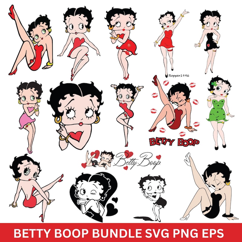 Betty Boop Svg - Etsy