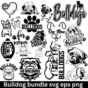 Bulldog Mascot SVG png eps Bulldog Svg Bulldog Clip Art Bulldog Head Bulldog Mom Svg Bulldog Png Instant Download,Peeking Dog Silhouette Svg