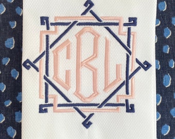 Monogrammed Guest Towel