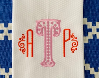 Monogrammed Guest Towel