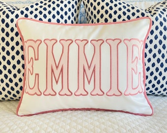 Custom Name Pillow Cover - Dorm Decor