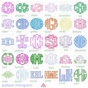 Applique Monogram Pillow Cover image 5