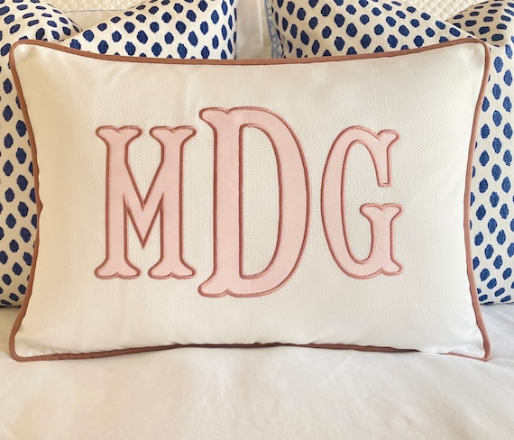 Monogrammed pillow cover hotsell