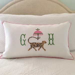 Chinoiserie Cheetah Pillow Cover