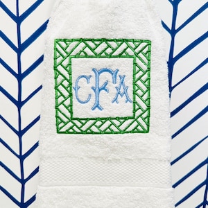 Monogrammed Terry Hand Towel