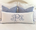 Classic Southern Monogram Lumbar Pillow Cover