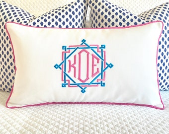 Monogrammed Pillow Cover