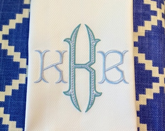 Monogrammed Guest Towel