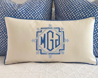 Monogrammed Pillow Cover