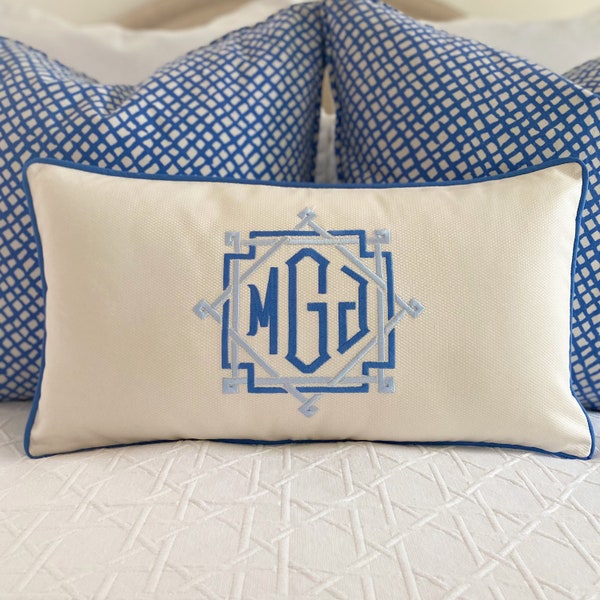 Monogrammed Pillow Cover