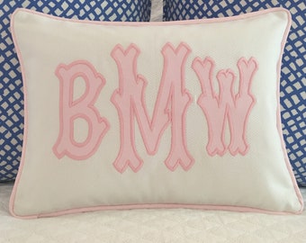 Etsy monogram pillow deals