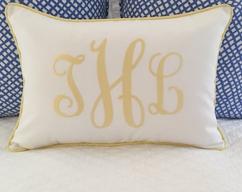 Monogrammed Pillow Cover