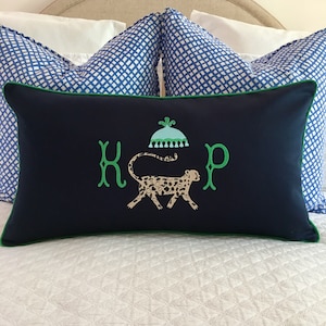 Chinoiserie Cheetah Pillow Cover