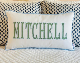 Handmade Custom Name Pillow Cover