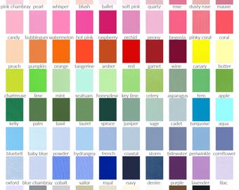 Appliqué Solid Color Fabric Samples – Letter Fabrics for Personalized Pillows