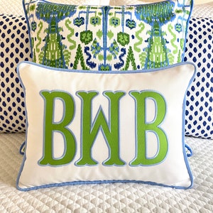 Applique Monogram Pillow Cover