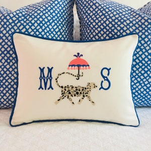 Chinoiserie Cheetah Pillow Cover