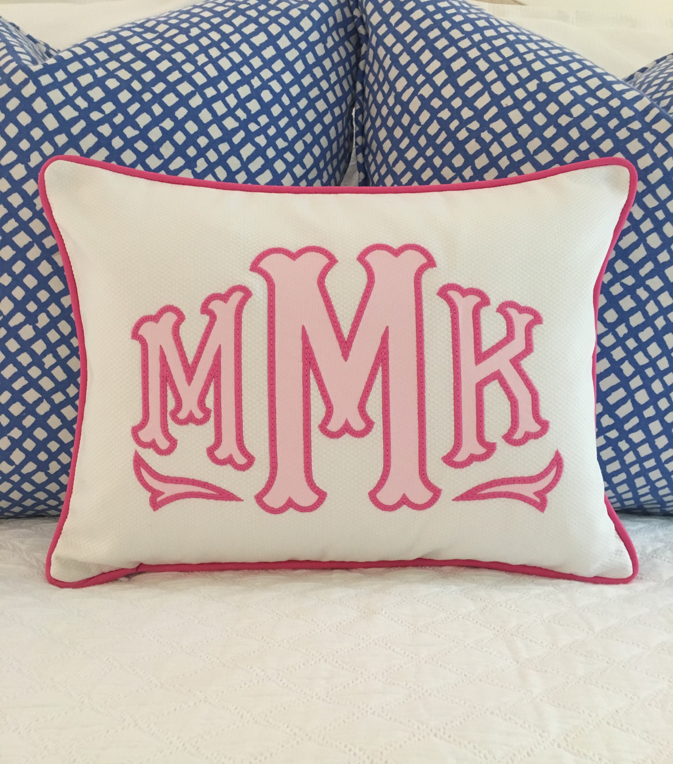 etsy monogram pillow