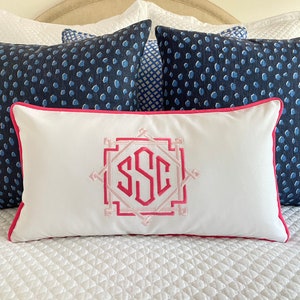 Monogrammed Pillow Cover