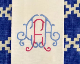 Monogrammed Guest Towel