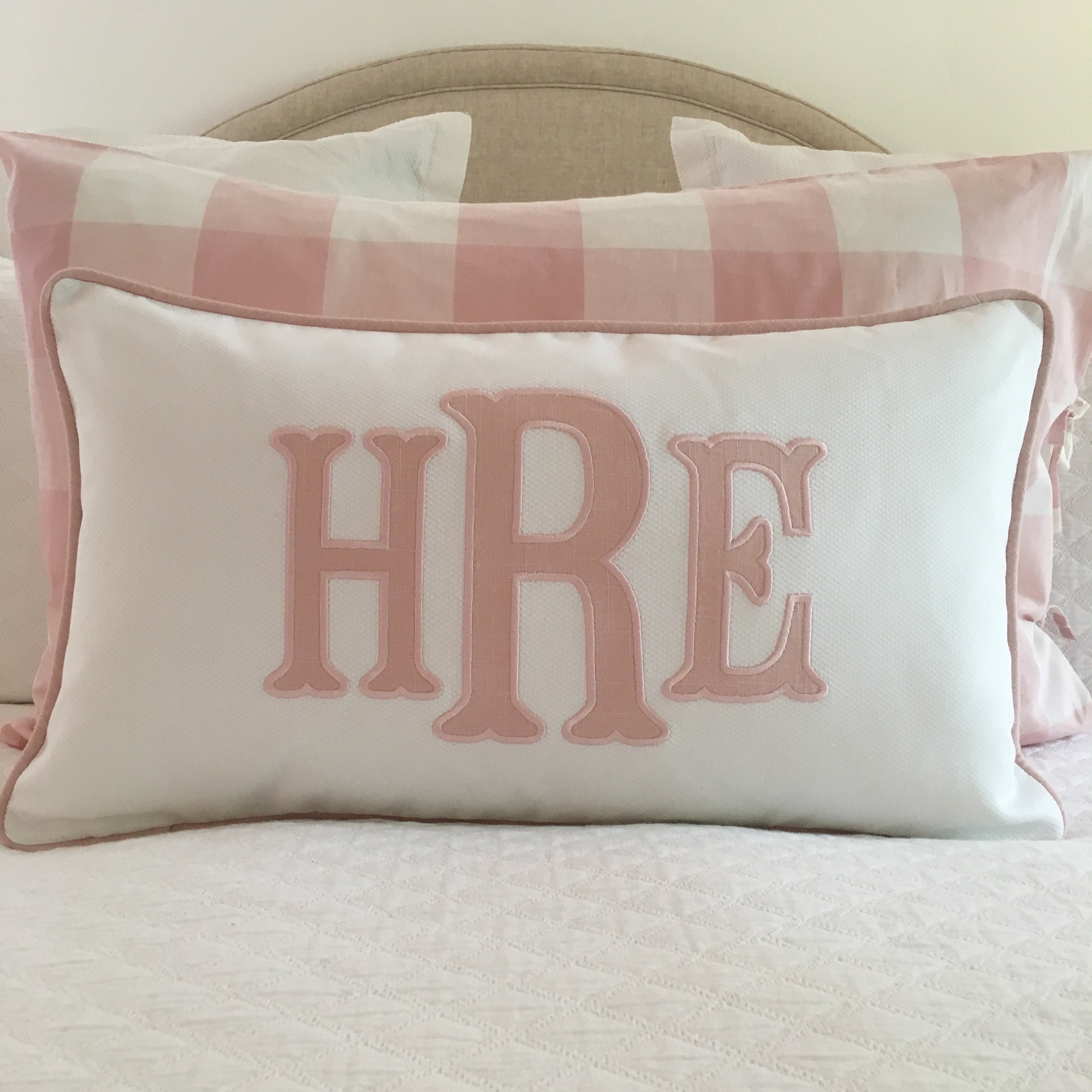 Etsy monogram pillow sales