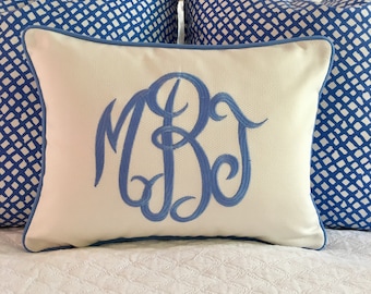 Monogrammed Pillow Cover