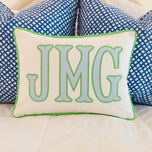 Applique Monogram Pillow Cover