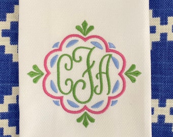 Monogrammed Guest Towel