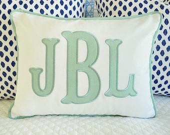 Custom Designed Monogram Pillow Cover