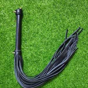 Zwart leren trainingsrijzweep 40 cm – één stuk