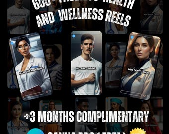 400 videos motivadores de salud con tecnología de IA: paquete de videos virales para Instagram, YouTube, TikTok / cortos atractivos, contenido de fitness listo para usar