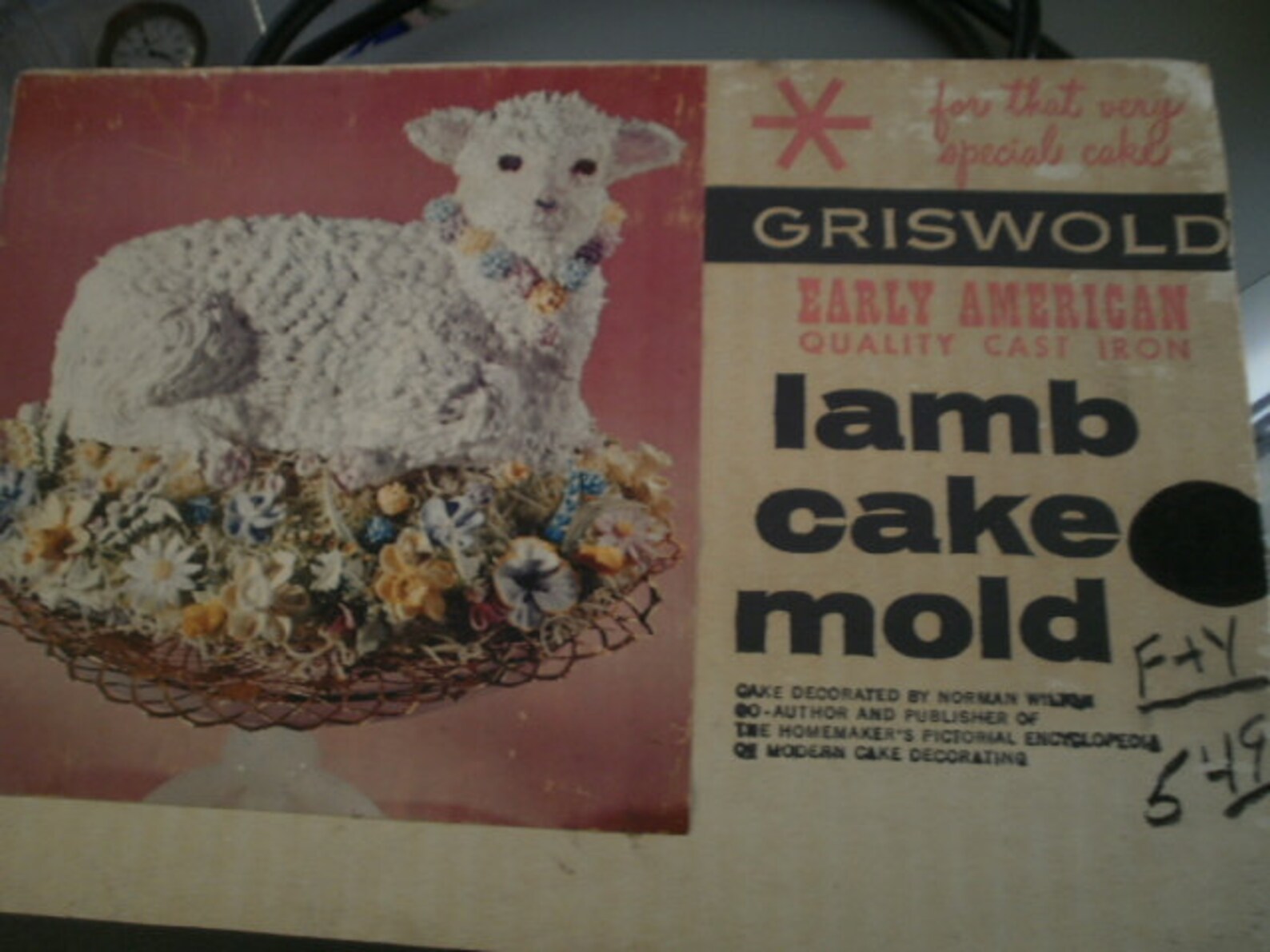Vintage Original Griswold Cast Iron Lamb Cake Mold 866 FREE Etsy