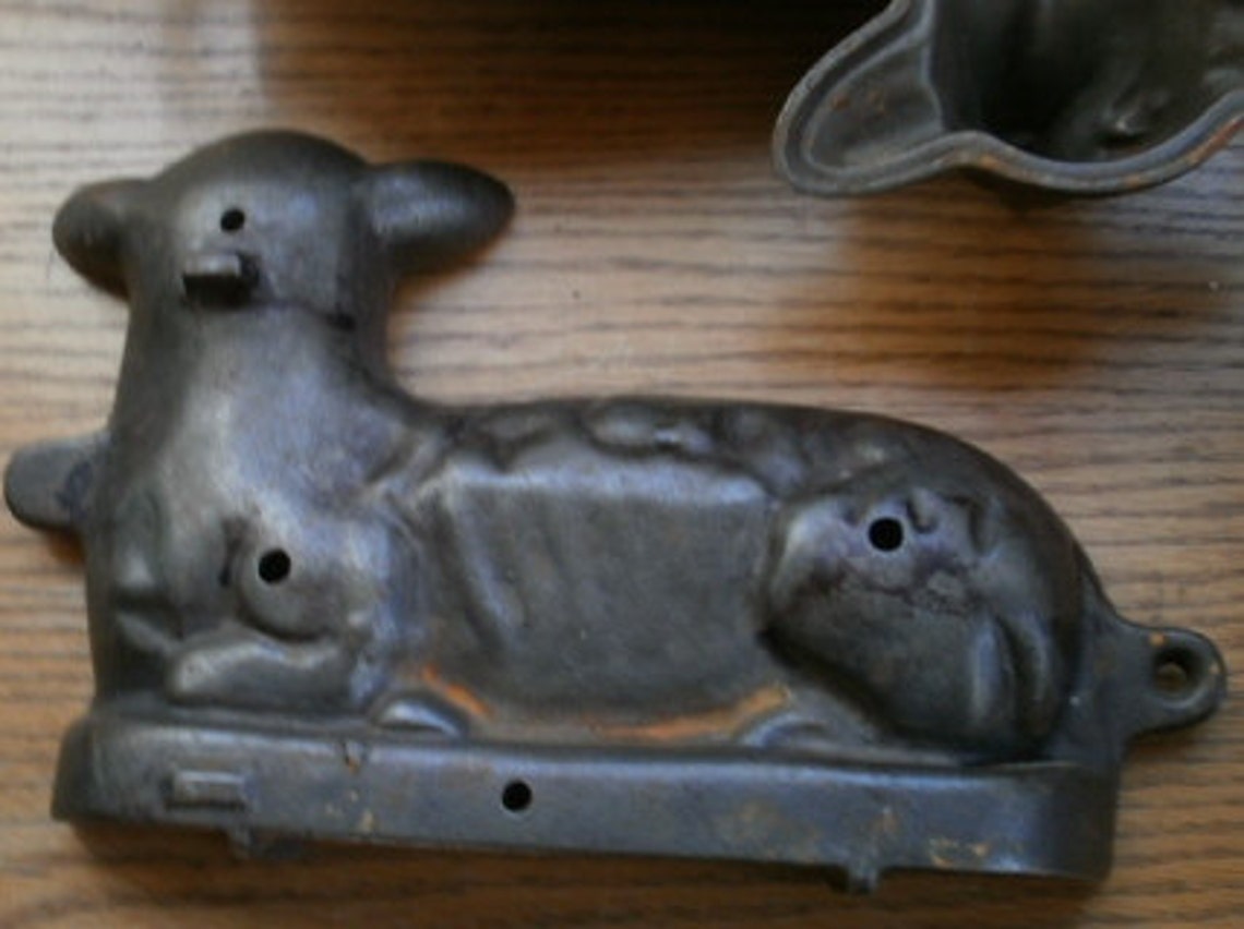 Vintage Original Griswold Cast Iron Lamb Cake Mold 866 FREE Etsy