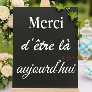 Stickers pour Panneau Mariage / baptême / anniversaire / Merci