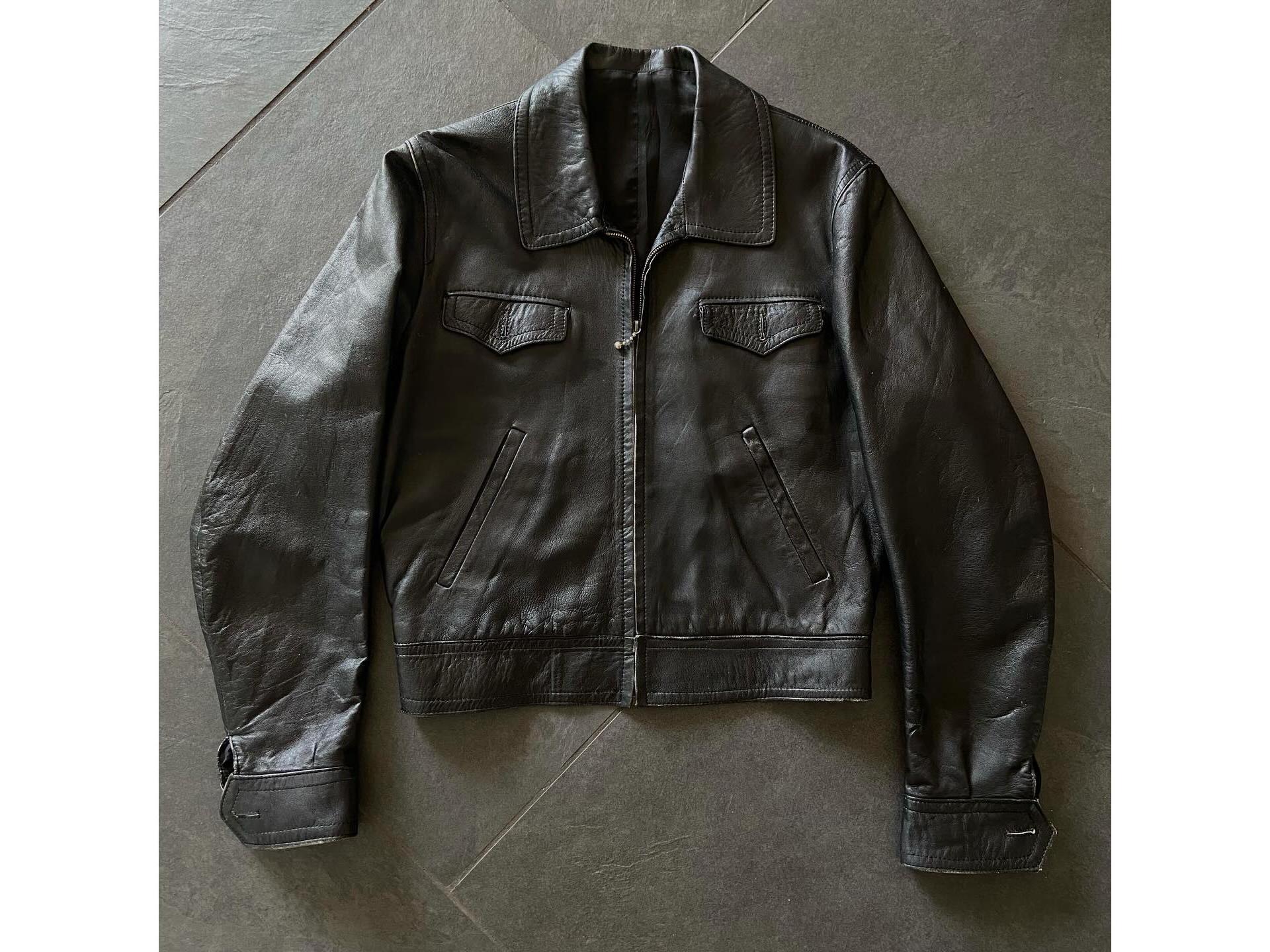 Y2k Leather Jacket - Etsy Denmark
