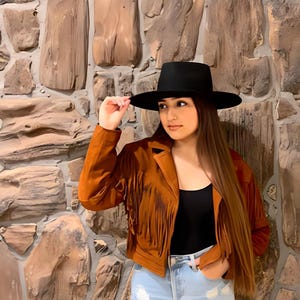 Suede Fringe Jacket - Western Cowgirl Festival Jacket - Brown Boho Jackets