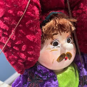 The Wizard Marionette/Puppet on Strings Handmade/Hand Painted
