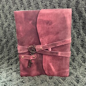 Leather Journal, Buffalo Leather Handmade Journal For Men and Women, Leather Notebook, Leather Book With Handmade Deckle Edge Paper