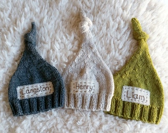 Personalized newborn hat, newborn name hat,newborn monogram hat,personalized newborn gift, newborn props,monogram baby hat,hospital baby hat