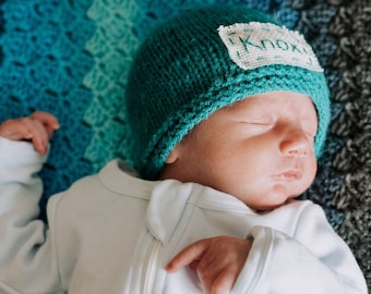 Personalized newborn hat-newborn knit name hat-personalized newborn gift,monogram hospital baby beanie,newborn photo prop, coming home cap