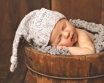 Personalized newborn hat, newborn name hat,newborn monogram hat,personalized newborn gift, newborn props,monogram baby hat,hospital baby hat