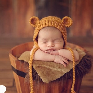 Newborn hat with ears sale