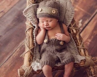 Newborn pants beanie hat set 50 colors,newborn photo prop newborn boy photo outfit taupe suspenders,baby announcement gift idea, boy clothes