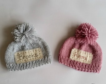 Personalized newborn hat,hand embroidered newborn coming home hat,newborn name hat,monogram newborn hat,personalized baby gift,new baby gift