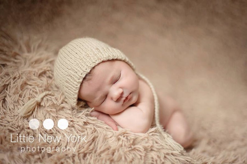 Newborn bonnet hat in 50 colors newborn simple gender neutral hat baby boy girl bonnet pixie gnome hat newborn props newborn photo prop
